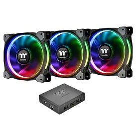 【中古】Thermaltake Riing Plus 12 RGB Radiator Fan TT Premium Edition -3Pack- ケースファン FN1074CL-F053-PL12SW-A