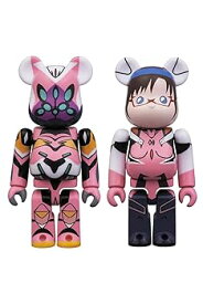 【中古】BE@RBRICK ベアブリック ヱヴァンゲリヲン新劇場版:Q F ABS&PVC 塗装済みアクションフィギュア 2pc set F