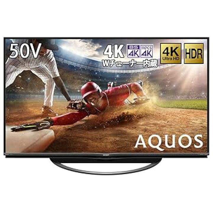 楽天市場】【中古】シャープ 50V型 4Kチューナー内蔵 液晶 テレビ 