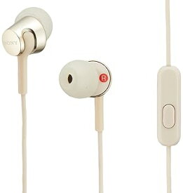【中古】ソニーSONY イヤホン MDR-EX155AP : カナル型 リモコン・マイク ゴールド MDR-EX155AP N