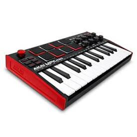 【中古】Akai Professionalアカイプロ Akai Pro MIDIキーボードコントローラー ミニ25鍵USB ベロシティ対応8ドラムパッド 音楽制作ソフト MPK mini mk3