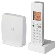 【中古】【39shop】プラスマイナスゼロ★±0 DECTコードレス 電話機 ホワイト XMT-Z040 W(非常に良い)