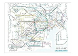 【中古】鉄道路線図 レジャーシート 首都圏 日本語 RLSJ