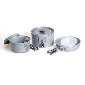 【中古】キャンプ用調理器具 キャンプ用調理器具の混乱のない軽量のバックパッキングクッキングセット家族のハイキングピクニックのための屋外料理 野外