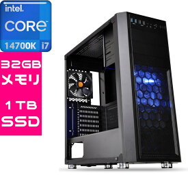 【新品】【国内生産】14世代 Core i7 ゲーミングPC カスタム BTO デスクトップ 14700K 32GB 1TB