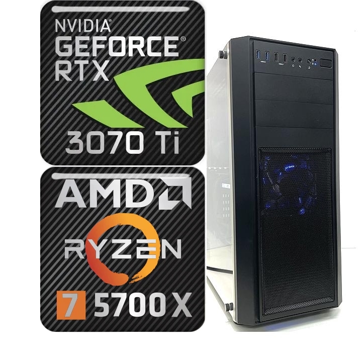楽天市場】ゲーミングpc RTX3070 Ti Ryzen 7 5700X AMD 8コア 新品SSD