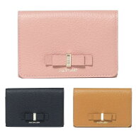 JILL STUART ジル スチュアート カードケース ミスティ 名刺入れ JSLW4CM1 本革 ブラック ピンク キャメル