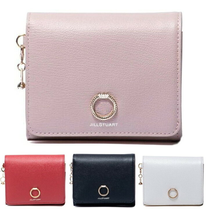 ジルスチュアート 二つ折り財布 アンティーク ライトグリーン