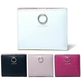 ジルスチュアート 財布 二つ折り エターナル 薄型折り財布 JILLSTUART 本革 JSLW0DS3 ホワイト ブラック ピンク フューシャピンク