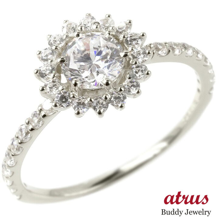 楽天市場】プラチナ ダイヤモンド リング 婚約指輪 エンゲージリング  