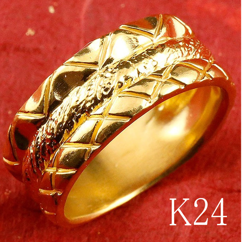 24金 リング メンズ 指輪 純金 幅広 太め k24 24k ゴールド ピンキー 重ね付けデザイン 人気 男性用 シンプル ファッションリング スタンダード プレゼント ギフト 普段使い