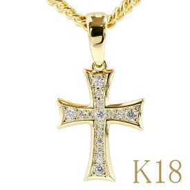 【決算 ラスト セール 】18金 ペンダントトップ 18k ネックレス メンズ 喜平用 クロス イエローゴールドk18 十字架 喜平チェーン キュービックジルコニア 男性 ペンダント プレゼント ギフト 人気 ペンダントヘッド