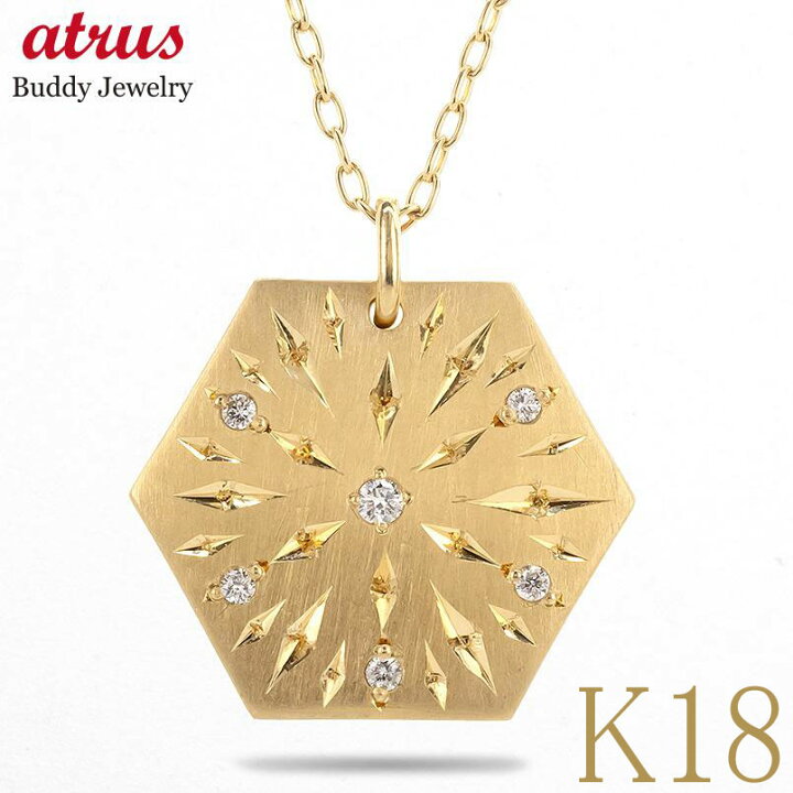 楽天市場】18金 ネックレス 18k チャーム ペンダントトップ レディース 