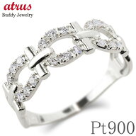 【10%OFFクーポンセール】馬蹄 リング ダイヤモンド レディース 0.30ct プラチナ 指輪 pt900 幅広