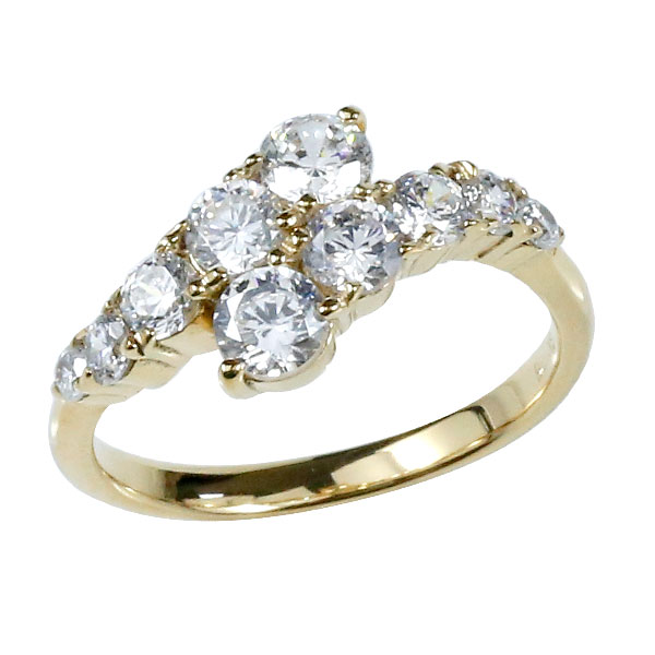 婚約指輪 エンゲージリング 18金 リング ダイヤモンド プロポーズ