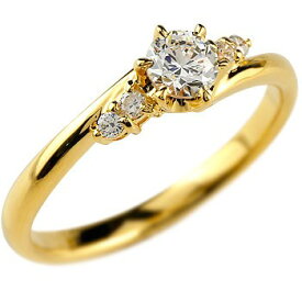 18金 リング k18 ゴールド 婚約指輪 エンゲージリング ダイヤモンド 指輪 シンプル 一粒 大粒 ダイヤ イエローゴールドk18ストレート 人気 プレゼント ギフト 18k K18 ファッションリング ジュエリー 記念日 大人 おしゃれ 普段使い