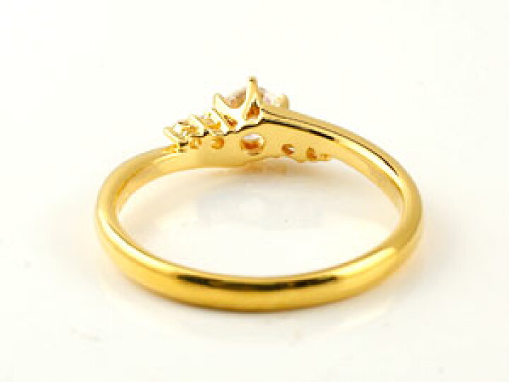 楽天市場】18金 リング ゴールド 鑑定書付き ダイヤモンド 婚約指輪 