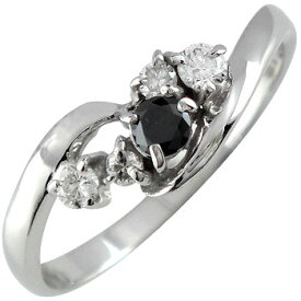 プラチナ ダイヤモンド リング 指輪 エンゲージリング 婚約指輪 ブラックダイヤモンド ダイヤ リング ストレート の 送料無料 ユニセックス 男女兼用 普段使い 人気