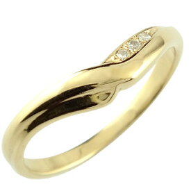 婚約指輪 エンゲージリング 18金 リング V字 プロポーズリング 指輪 ダイヤモンド ダイヤ イエローゴールドk18 ダイヤモンドダイヤリング ウェーブリングスリーストーン 女性 送料無料 人気 18k プロポーズ プレゼント ギフト 結婚式準備