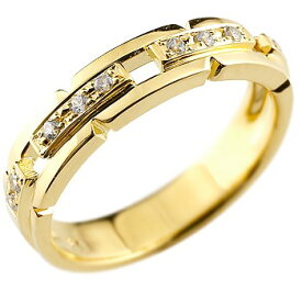 婚約指輪 エンゲージリング 18金 リング ダイヤモンド プロポーズリング 指輪 ダイヤ 幅広 太めダイヤモンドダイヤリング イエローゴールドk18 レディース ストレート 送料無料人気 18k プロポーズ プレゼント ギフト 結婚式準備 普段使い