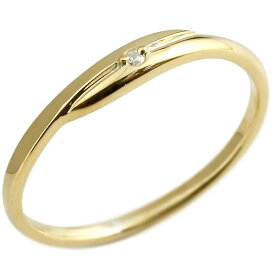 婚約指輪 エンゲージリング 18金 リング ダイヤモンド プロポーズリング 指輪 ダイヤ イエローゴールドk18 一粒 細身 華奢 スパイラル 女性 送料無料 人気 18k プロポーズ プレゼント ギフト 結婚式準備 普段使い