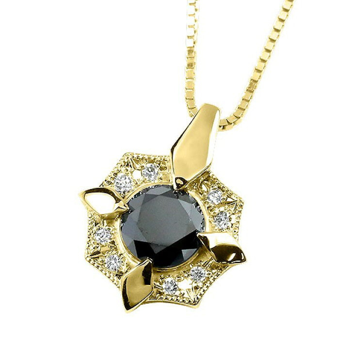 楽天市場】メンズ 18金 ペンダントトップ 18k ブラックダイヤモンド 