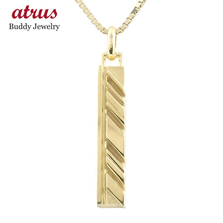 楽天市場】ネックレス メンズ 18金 ペンダントトップ 18k イエロー 