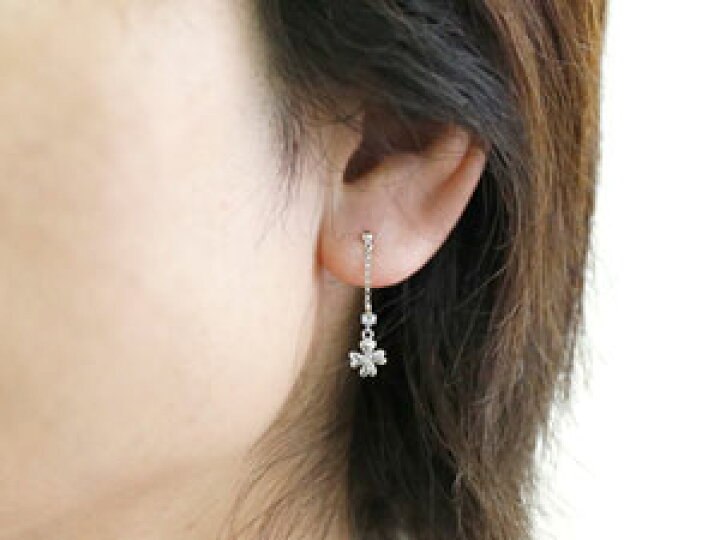 楽天市場 プラチナ ピアス メンズ 片耳ピアス アクアマリン ロングピアス 四葉 クローバーチェーン タッセル フリンジ 男性用 宝石 ファーストピアス 送料無料 人気 ジュエリー工房アトラス
