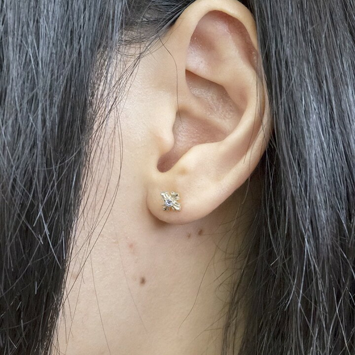 楽天市場 メンズ 18金 ピアス クロス 片耳 タンザナイト ゴールド 18k シンプル ホワイトゴールドk18 12月誕生石 男性 十字架 人気 男性用 送料無料 ジュエリー工房アトラス