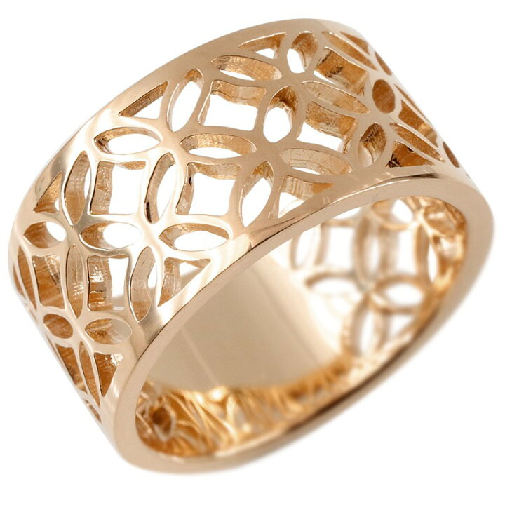 楽天市場 10 Offセール メンズ 18金 リング 七宝文様 指輪 ゴールド 18k ピンクゴールドk18 ピンキーリング 幅広 透かし 和風 和柄 地金 コントラッド 東京 人気 男性用 送料無料 ジュエリー工房アトラス