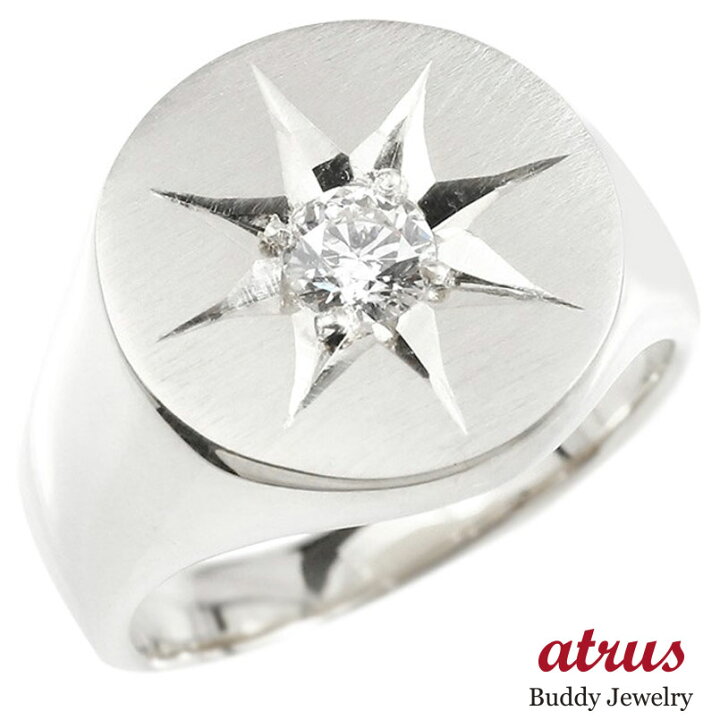 楽天市場】リング シルバー925 印台 シグネットリング キュービック  