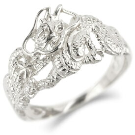 龍 リング メンズ ダイヤモンド 指輪 sv925 シルバー ピンキーリング 宝石 ドラゴン 竜 男性 シンプル ファッションリング 辰年 干支 人気