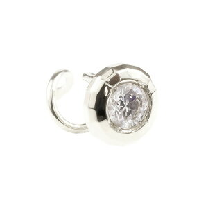 ダイヤ プラチナ ピアス 片耳ピアス レディース ダイヤモンド キャッチのいらないピアス キャッチなし つけっぱなし 一粒 pt900 pt850 キャッチナッシャー 人気 【最短発送】