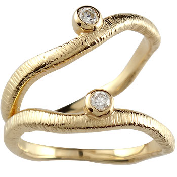 ペアリング カップル 結婚指輪 ゴールド マリッジリング ダイヤモンド 一粒イエローゴールドk18 18金 リング ダイヤ メンズとレディース 人気 2個セット プレゼント 18k 結婚式 記念日 誕生日