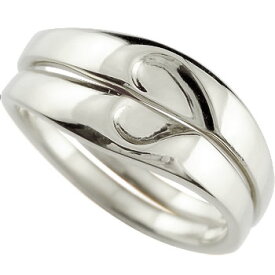 ペアリング カップル 2個セット 結婚指輪 マリッジリング ハート シルバー ストレート プレゼント 女性 人気 ウェディング 結婚式 記念日 誕生日 普段使い