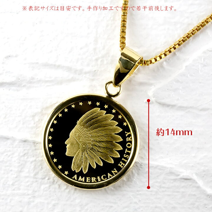 楽天市場】純金 コイン ペンダントトップ 24金 メンズ 24k メダル 