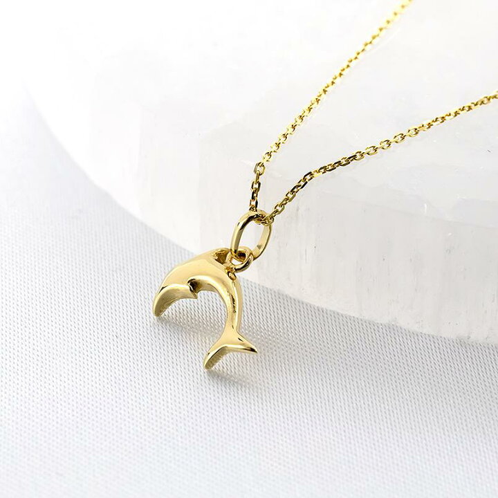 楽天市場】18金 ネックレス レディース ペンダントトップ 18k イルカ  