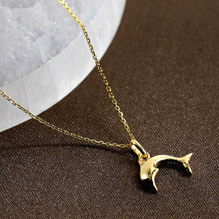 楽天市場】18金 ネックレス レディース ペンダントトップ 18k イルカ  