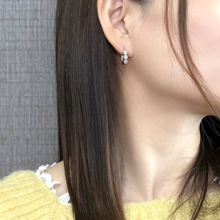 楽天市場】【ポイント10倍セール】 プラチナ ピアス フープ ラボ 