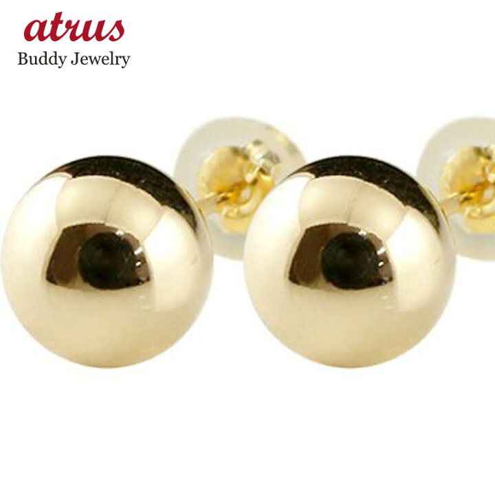 楽天市場】ピアス 18k ピアス 18k 18金 丸玉 ピアス レディース 7mm 