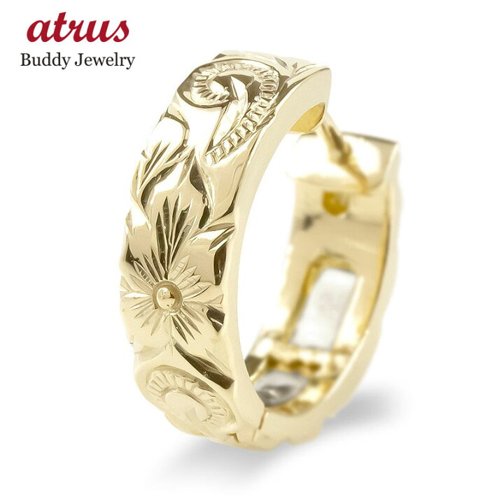 楽天市場】【10%OFFクーポンセール】 フープピアス 大きめ 18k 18金 
