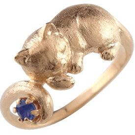 18金 リング ピンキーリング 猫 指輪 シンプル アイオライト ピンクゴールドk18 ストレート 人気 プレゼント ギフト シンプル18k K18 ファッションリング ジュエリー 記念日 大人 おしゃれ 普段使い
