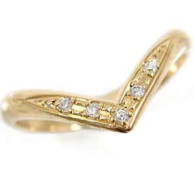 10金 リング ピンキーリング ダイヤモンド 指輪 シンプル イエローゴールドk10 k10 ダイヤ ストレート宝石 4月誕生石 プレゼント ギフト 人気 ファッションリング ジュエリー 記念日 大人 おしゃれ 普段使い