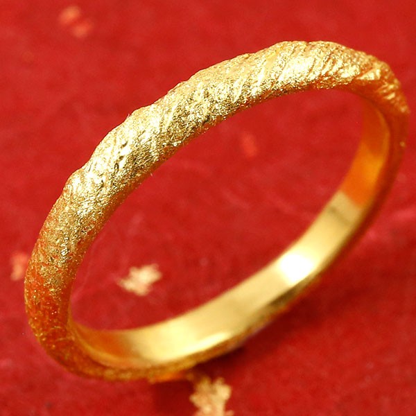 純金 k24 24金 ゴールド 指輪 ピンキーリング ホーニング加工 婚約指輪 エンゲージリング 地金リング 1-16号 ストレート レディース 人気 プレゼント ギフト シンプル ファッションリング ジュエリー 記念日 大人 おしゃれ 普段使い