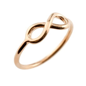 10金 リング 金 レディース 指輪 シンプル ピンクゴールドk10 インフィニティ ストレート 人気 プレゼント ギフト ファッションリング ジュエリー 記念日 大人 おしゃれ
