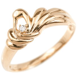 婚約指輪 エンゲージリング 18金 リング ピンクゴールドk18 ダイヤモンド プロポーズリング 指輪 ダイヤ ツル エンゲージリング鶴 つる 鳥 レディース人気 18k プロポーズ プレゼント ギフト 結婚式準備
