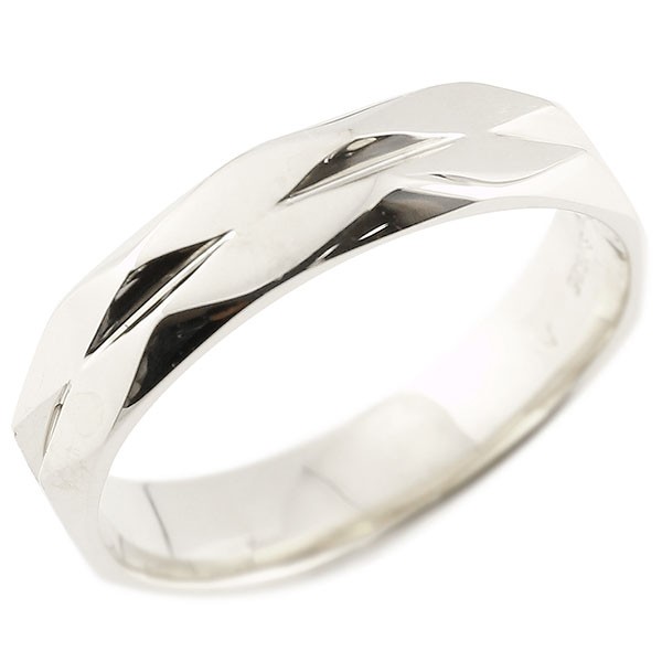 指輪 シルバー ダイヤ柄 リング 指輪 婚約指輪 カットリング 菱形 地金 sv925 送料無料 LGBTQ 男女兼用