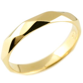 10金 リング 指輪 シンプル イエローゴールドk10 ダイヤ柄 指輪 シンプル 婚約指輪 カットリング 菱形 地金人気 プレゼント ギフト シンプルおしゃれ ファッションリング ジュエリー 記念日 大人 おしゃれ