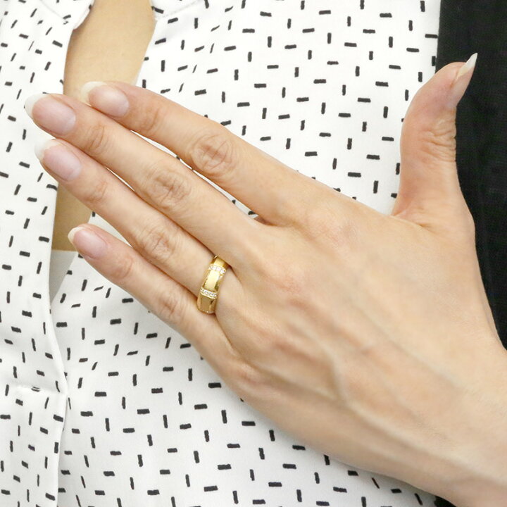 73％以上節約 婚約指輪 リング イエローゴールドk10 キュービックジルコニア エンゲージリング 指輪 幅広 太め サテン仕上げ ピンキーリング  10金 宝石 レディース 送料無料
