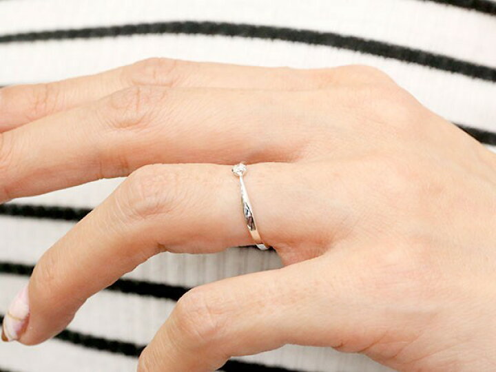 楽天市場】プラチナ ダイヤモンド リング 0.05ct 婚約指輪 指輪  